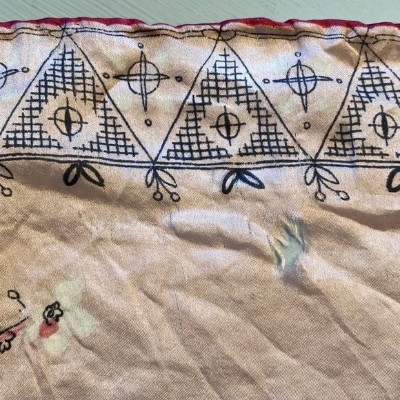 Vintage Silk Scarf Bundle Flawed - Picture 12 of 15